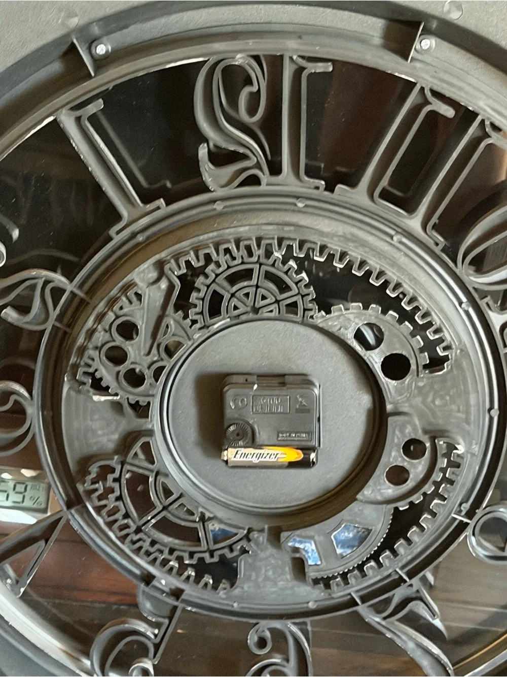 Steampunk Industrial Mechanical Oversized 24” diameter Wall Clock Vintage
